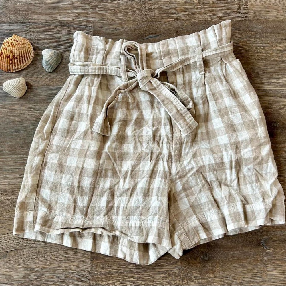 Gingham Paperbag Shorts